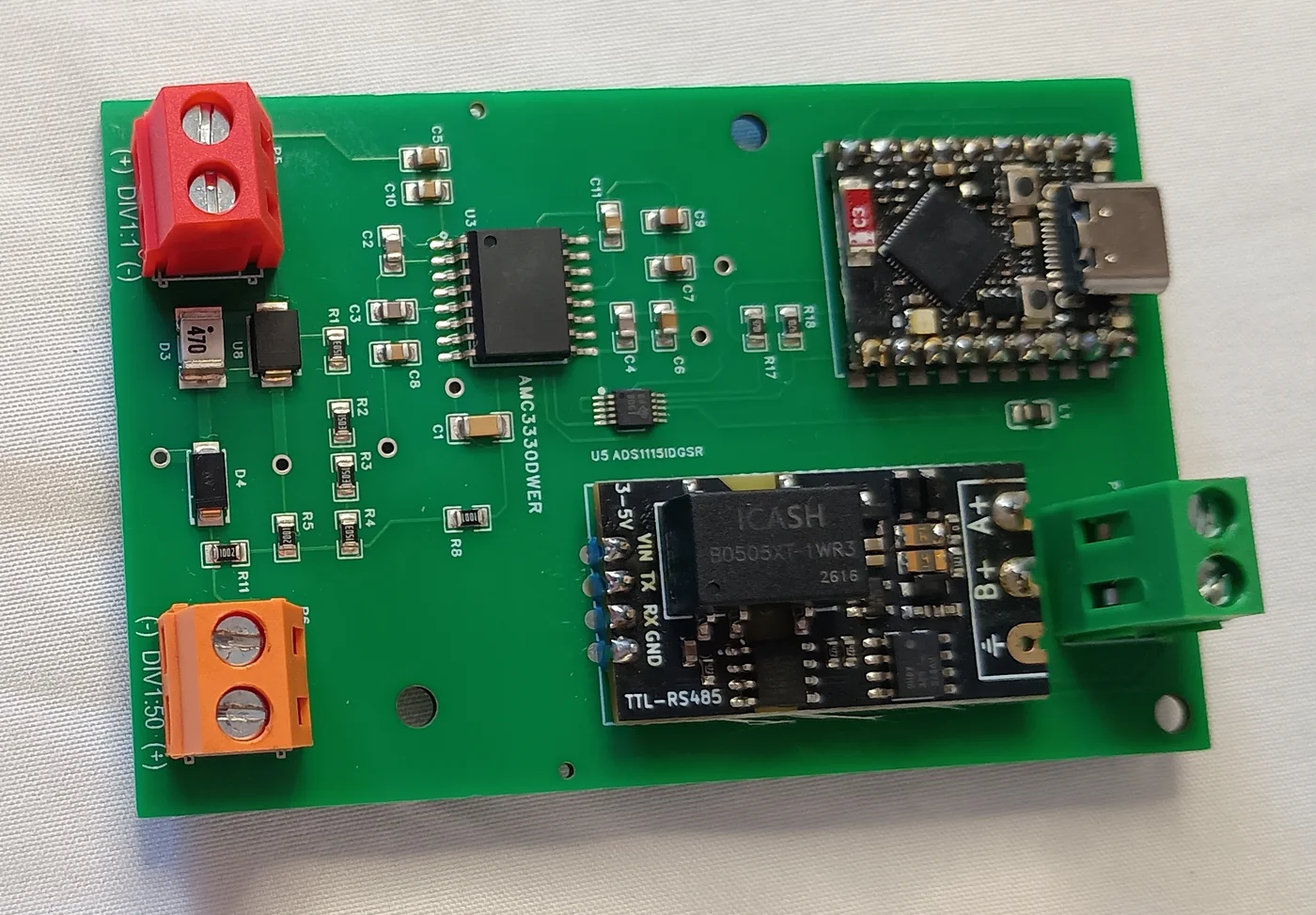 Placa VD — sensor aislado de tensión de arco para la THC de ePCon